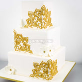 Ens. de 3 Moules Inox Carre 15/18/20 x H 15 cm